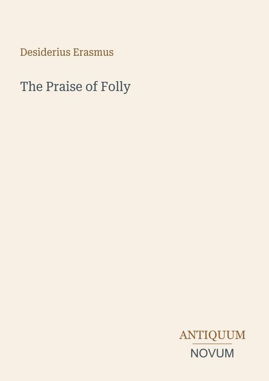 Produktbild: The Praise of Folly