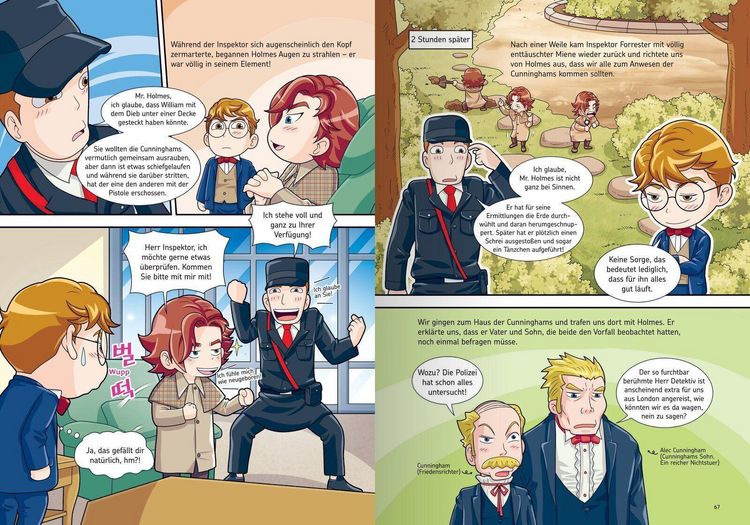 Produktbild: Manhwa f&uuml;r Kids: Sherlock Holmes (Band 2) - Dem T&auml;ter auf der Spur