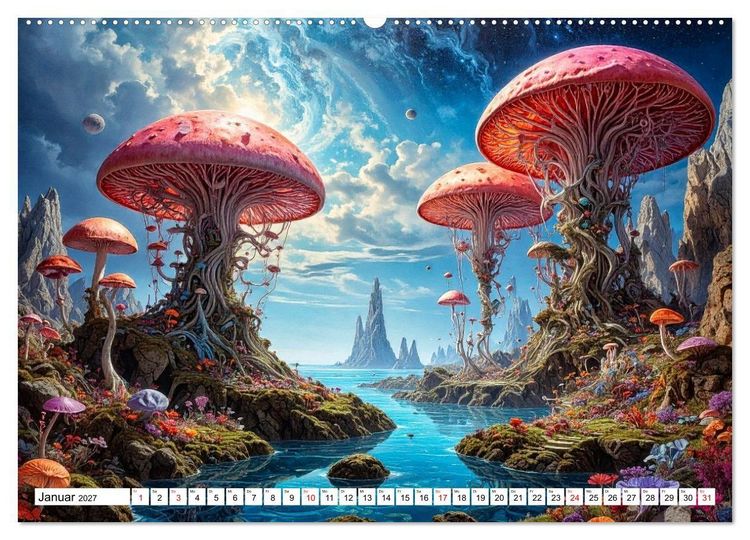 Produktbild: Mykologische Metamorphosen (Wandkalender 2027 DIN A2 quer), CALVENDO Monatskalender