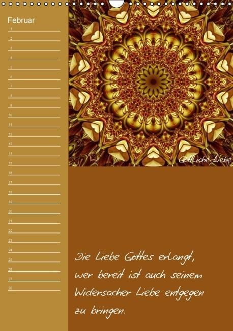 Produktbild: Mandala - Spiegel der Seele / immerw&auml;hrender Geburtstagskalender (Wandkalender immerw&auml;hrend DIN A3 hoch)