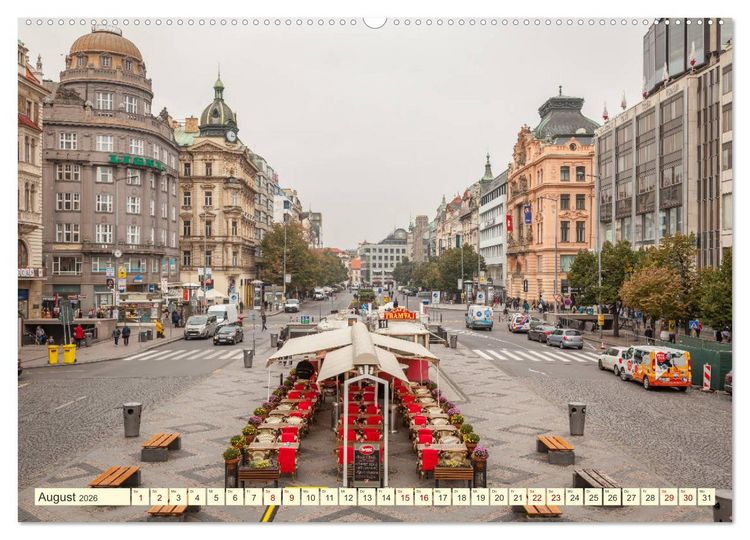 Produktbild: Die sch&ouml;ne Stadt Prag (Wandkalender 2026 DIN A2 quer), CALVENDO Monatskalender