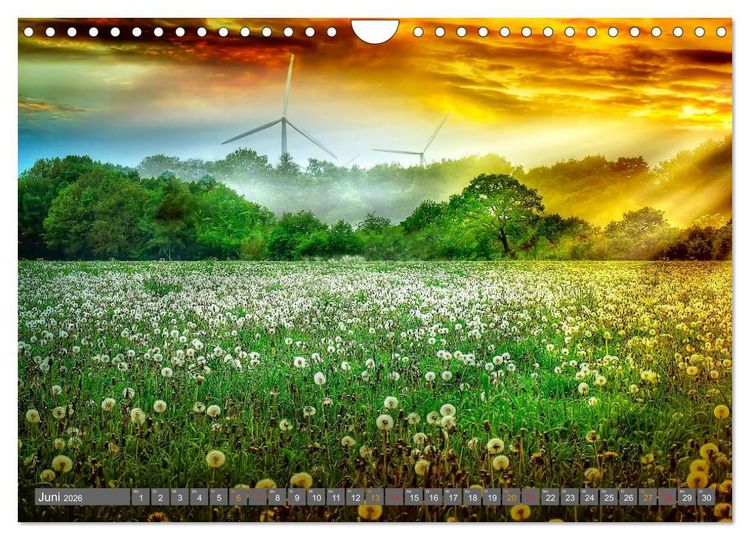 Produktbild: Friesland, verzauberte Landschaft an der Nordsee (Wandkalender 2026 DIN A4 quer), CALVENDO Monatskalender