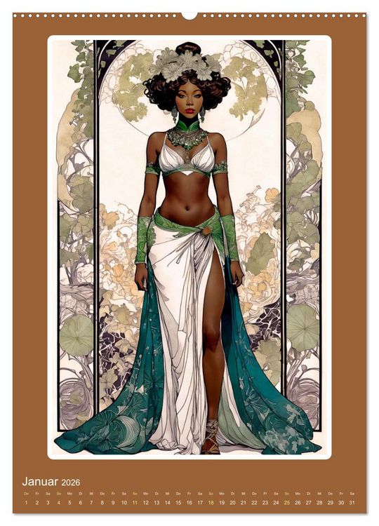 Produktbild: Illustrationskunst der Belle &Eacute;poque (Wandkalender 2026 DIN A2 hoch), CALVENDO Monatskalender