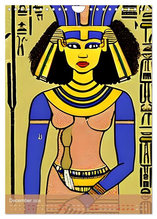 Produktbild: Ancient Egypt - Digital Artwork created by Artificial Intelligence (Wall Calendar 2026 DIN A4 portrait), CALVENDO 12 Month Wall Calendar