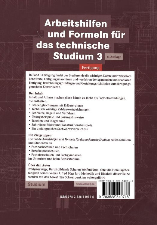Arbeitshilfen und Formeln für das technische Studium 3