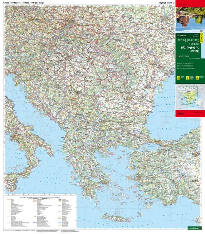 Produktbild: freytag & berndt Stra&szlig;enkarte Balkan - S&uuml;dosteuropa 1:2 Mio.