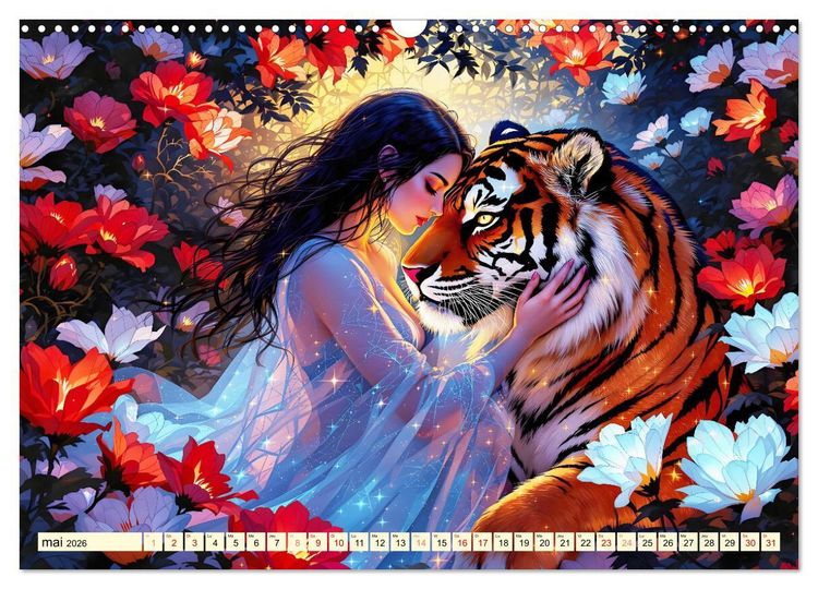 Produktbild: Des amiti&eacute;s touchantes (Calendrier mural 2026 DIN A3 vertical), CALVENDO calendrier mensuel