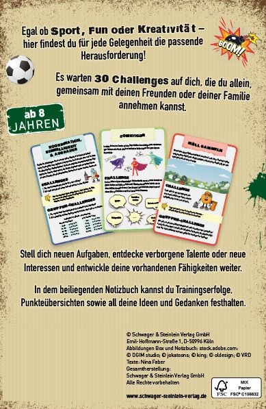 Produktbild: Challengebox 30 Mitmach-Ideen f&uuml;r coole Jungs