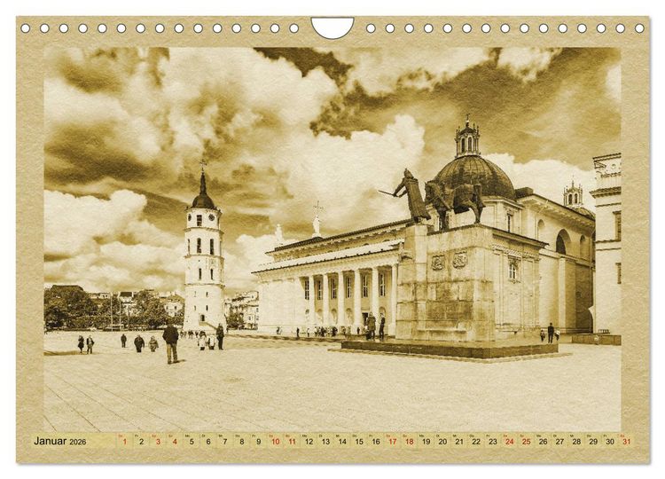 Produktbild: Das Baltikum - Ein Kalender im Zeitungsstil (Wandkalender 2026 DIN A4 quer), CALVENDO Monatskalender