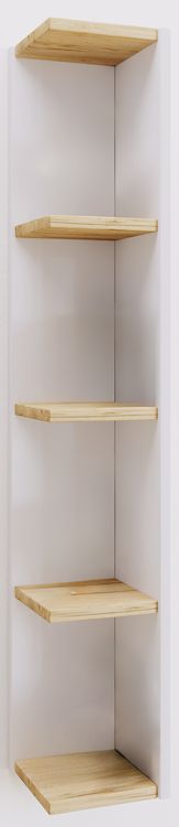 Produktbild: Holz Stand Regal Aufbewahrung Deko Eckregal Honsa