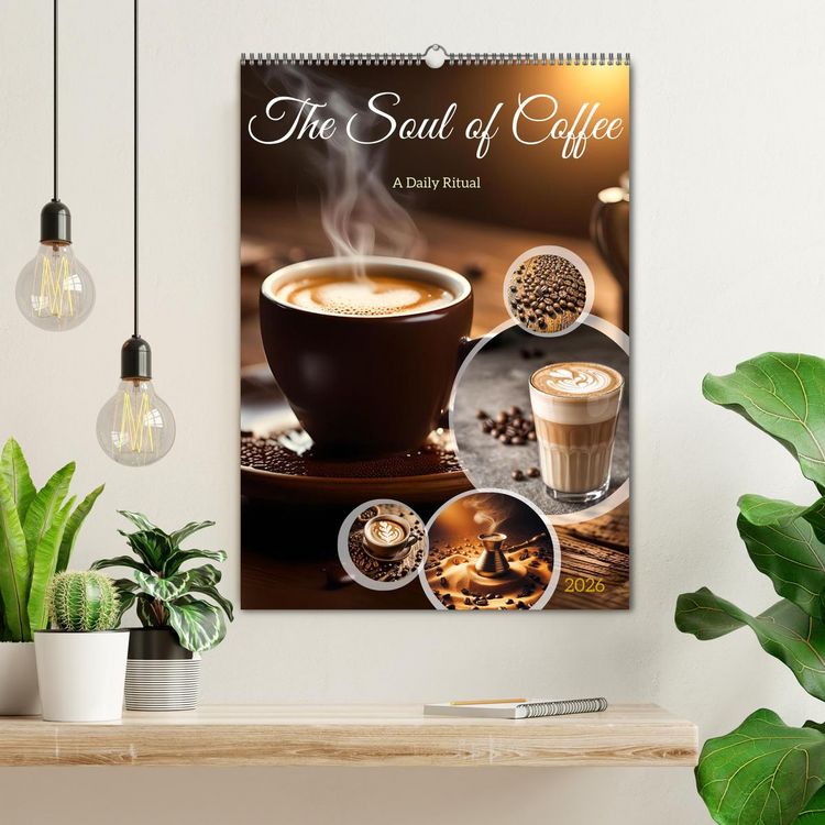 Produktbild: The Soul of Coffee - A Daily Ritual (Wall Calendar 2026 DIN A2 portrait), CALVENDO 12 Month Wall Calendar