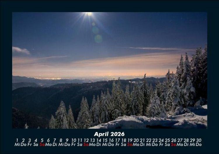 Produktbild: Landschaftskalender 2026 Fotokalender DIN A5