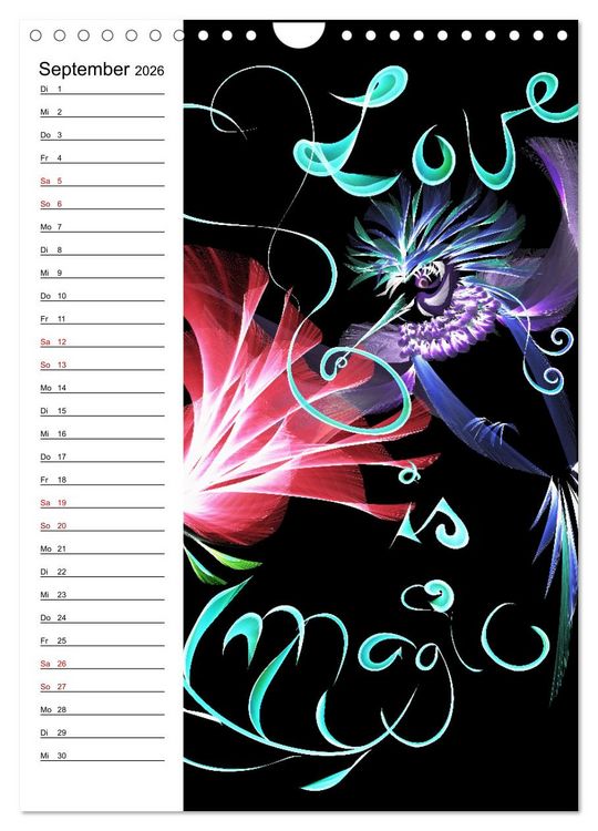 Produktbild: Textile Gewebekunst (Wandkalender 2026 DIN A4 hoch), CALVENDO Monatskalender