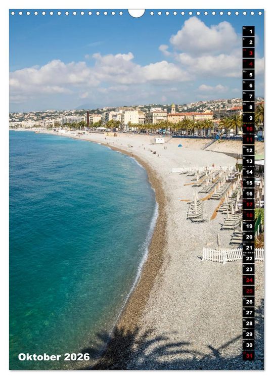 Produktbild: Idyllisches Nizza (Wandkalender 2026 DIN A3 hoch), CALVENDO Monatskalender