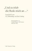 Produktbild: "Und es trieb die Rede mich an..."