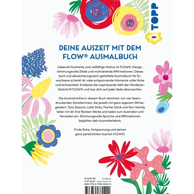 Produktbild: Flow&reg; Ausmalbuch. Floral Edition