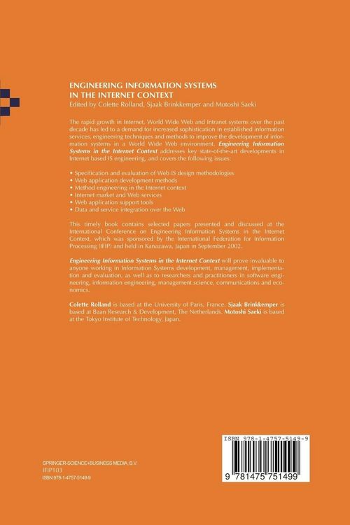 Produktbild: Engineering Information Systems in the Internet Context