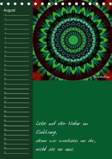 Produktbild: Mandala - Spiegel der Seele / immerw&auml;hrender Geburtstagskalender (Tischkalender immerw&auml;hrend DIN A5 hoch)