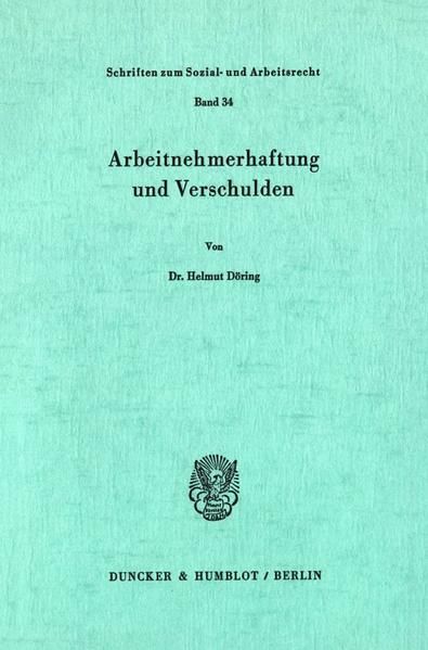 Produktbild: Arbeitnehmerhaftung und Verschulden.