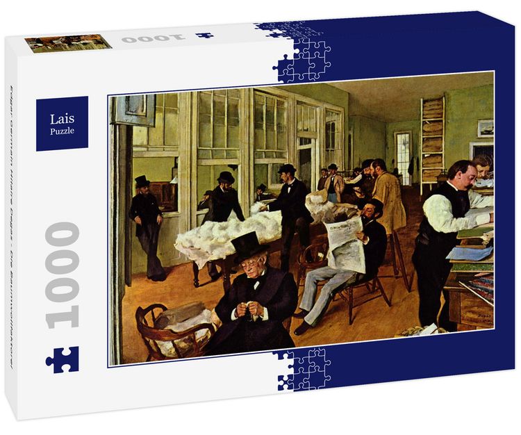 Produktbild: Lais Puzzle Edgar Germain Hilaire Degas - Die Baumwollfaktorei 1000 Teile