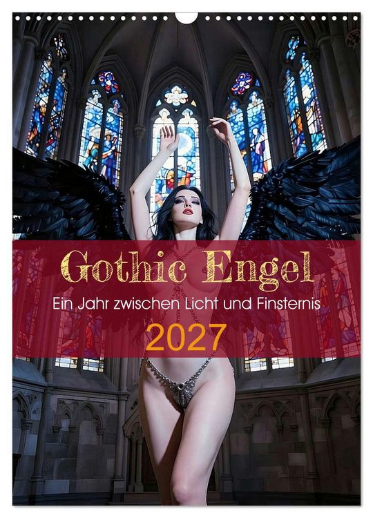 Produktbild: Gothic Engel (Wandkalender 2027 DIN A3 hoch), CALVENDO Monatskalender