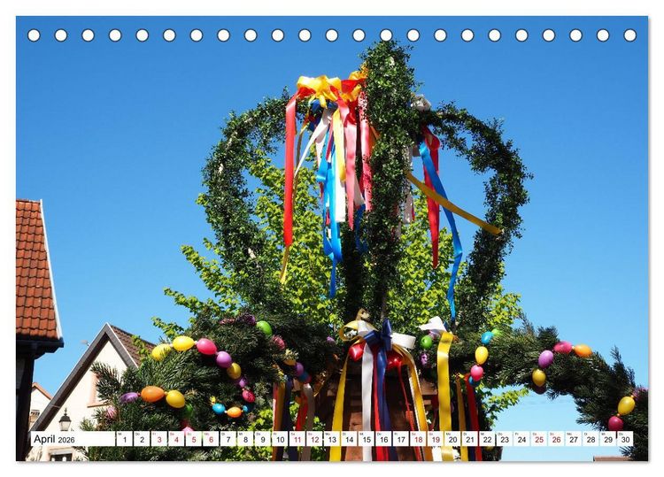Produktbild: Liebliche Bergstra&szlig;e - Burgen, Wein und Fachwerk (Tischkalender 2026 DIN A5 quer), CALVENDO Monatskalender