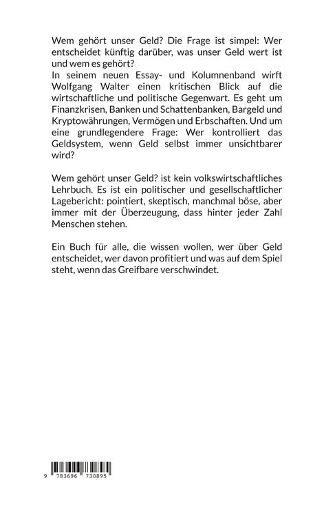 Produktbild: Wem geh&ouml;rt unser Geld