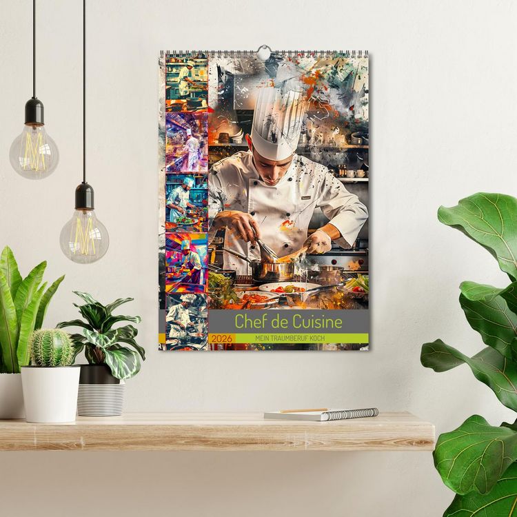 Produktbild: Chef de Cuisine - Mein Traumberuf Koch (Wandkalender 2026 DIN A3 hoch), CALVENDO Monatskalender
