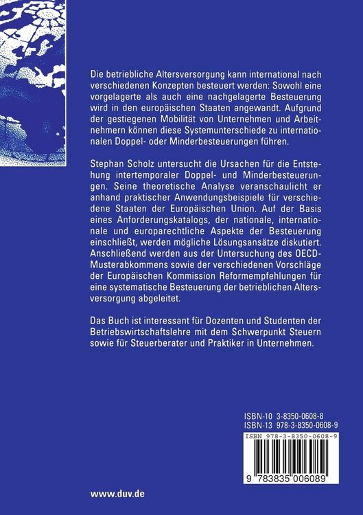 Produktbild: Besteuerung der betrieblichen Altersversorgung in Europa