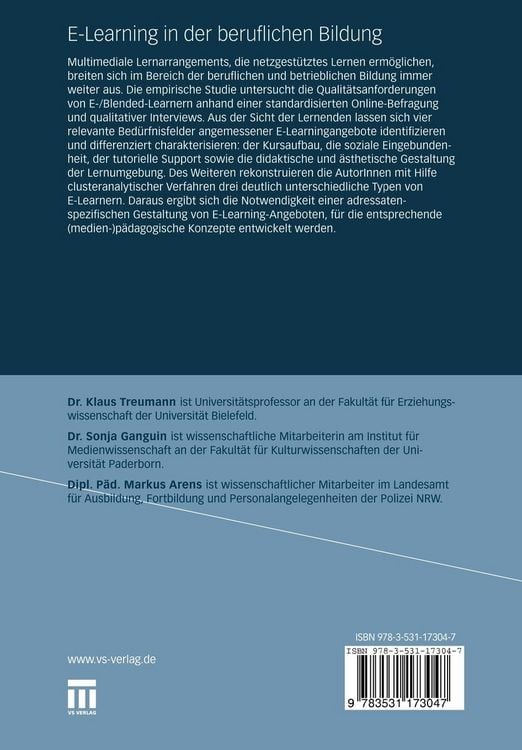 Produktbild: E-Learning in der beruflichen Bildung