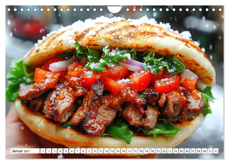 Produktbild: D&ouml;ner macht sch&ouml;ner, t&uuml;rkischer Geschmack von deinem D&ouml;nermann (Wandkalender 2027 DIN A4 quer), CALVENDO Monatskalender