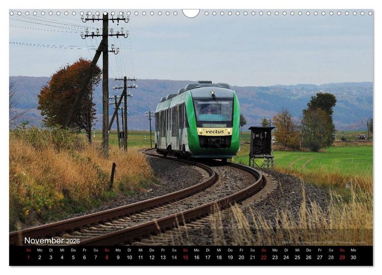 Produktbild: Eisenbahn in Mitteldeutschland (Wandkalender 2026 DIN A3 quer), CALVENDO Monatskalender
