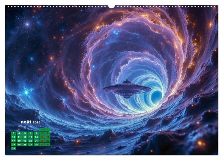 Produktbild: &Agrave; travers l'univers-L'incroyable voyage (Calendrier mural 2026 DIN A2 vertical), CALVENDO calendrier mensuel