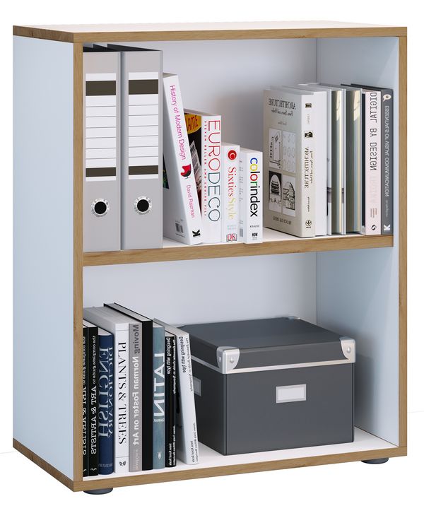 Produktbild: Holz B&uuml;ro Regal B&uuml;cher Ordner Aktenregal Salia 2f