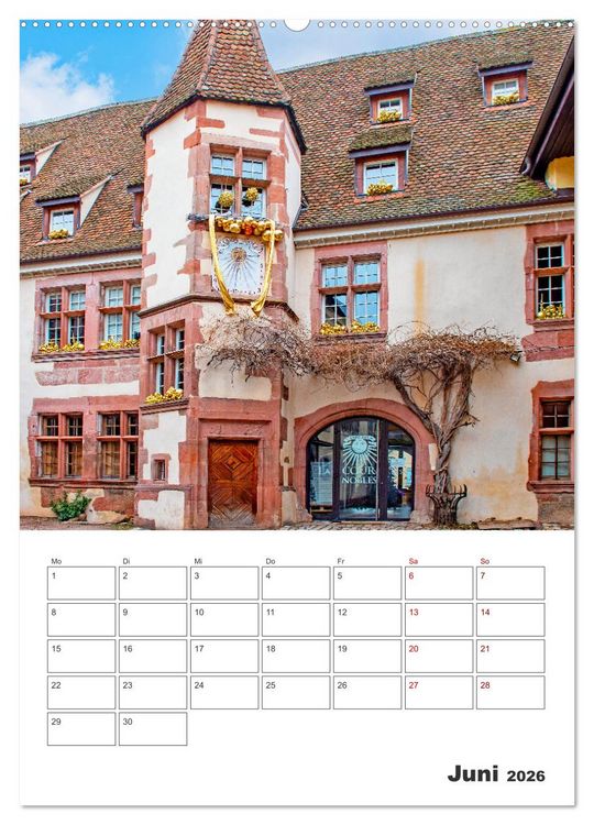 Produktbild: Riquewihr - Urlaubsplaner (Wandkalender 2026 DIN A2 hoch), CALVENDO Monatskalender