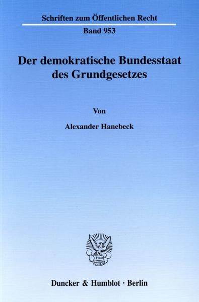 Produktbild: Der demokratische Bundesstaat des Grundgesetzes.