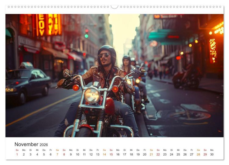 Produktbild: Motorrad tolle Momente (Wandkalender 2026 DIN A2 quer), CALVENDO Monatskalender