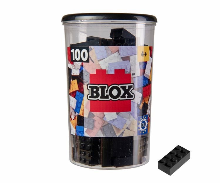 Produktbild: Simba 104118916 - Blox Steine in Dose, Konstruktionsspielzeug, 100, schwarz