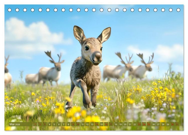 Produktbild: Emil und die Wunder der Natur (Tischkalender 2026 DIN A5 quer), CALVENDO Monatskalender