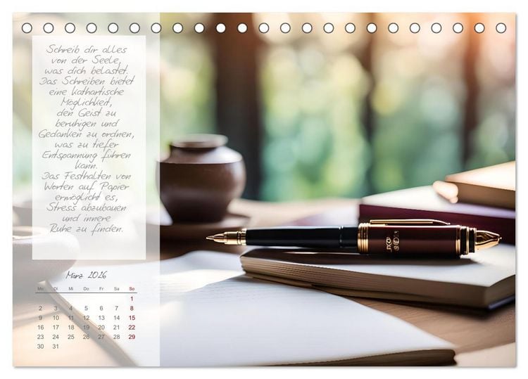 Produktbild: Wellnesstage zuhause - 12 anregende KI Ideen f&uuml;r deine pers&ouml;nlichen Spa Tage (Tischkalender 2026 DIN A5 quer), CALVENDO Monatskalender
