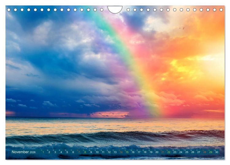 Produktbild: Himmlische Farbspiele - Regenbogen (Wandkalender 2026 DIN A4 quer), CALVENDO Monatskalender