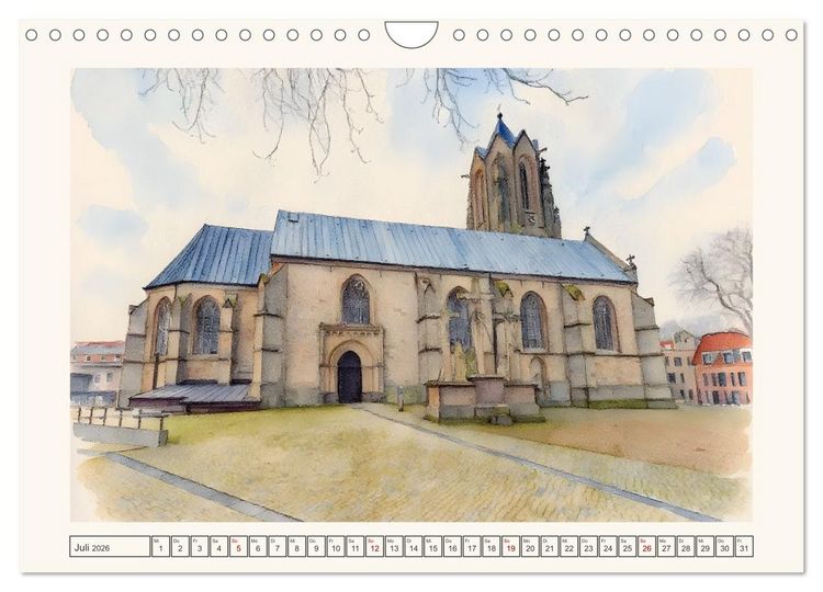Produktbild: Von S&uuml;d nach Nord durch's Emsland (Wandkalender 2026 DIN A4 quer), CALVENDO Monatskalender
