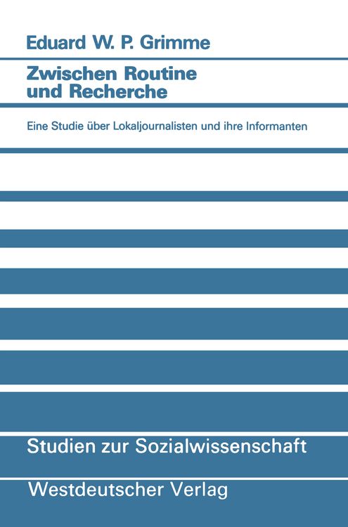 Produktbild: Zwischen Routine und Recherche