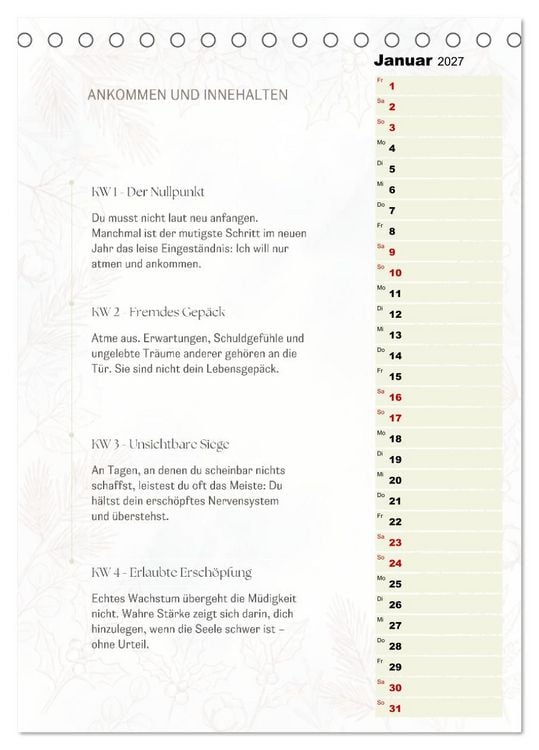 Produktbild: SEELENKOMPASS (Tischkalender 2027 DIN A5 hoch), CALVENDO Monatskalender