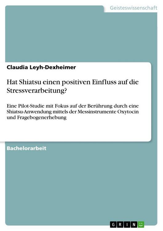 Produktbild: Hat Shiatsu einen positiven Einfluss auf die Stressverarbeitung?