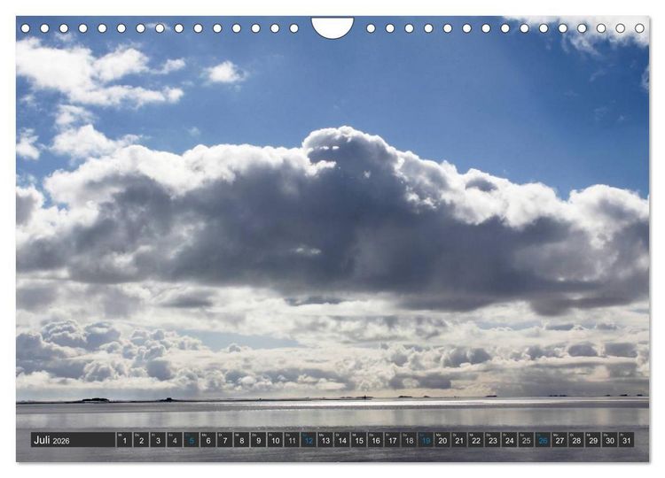Produktbild: F&ouml;hr und Amrum - Spazierg&auml;nge am Meer (Wandkalender 2026 DIN A4 quer), CALVENDO Monatskalender