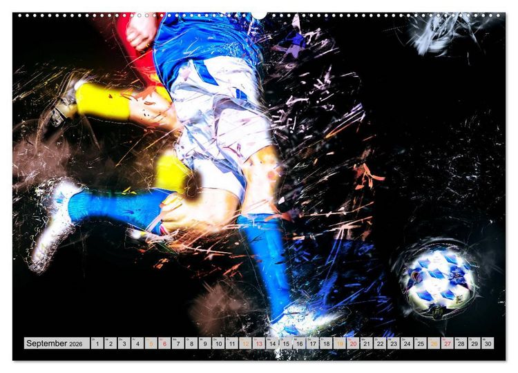 Produktbild: Fu&szlig;ball - extrem (hochwertiger Premium Wandkalender 2026 DIN A2 quer), Kunstdruck in Hochglanz