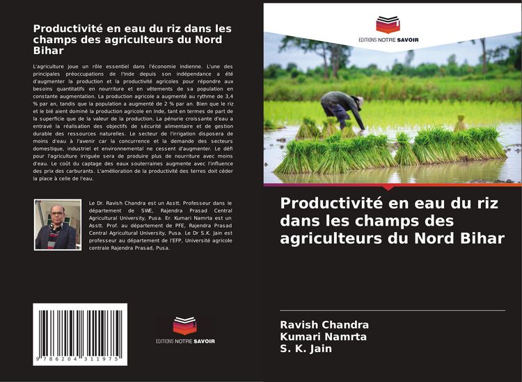 Produktbild: Productivit&eacute; en eau du riz dans les champs des agriculteurs du Nord Bihar