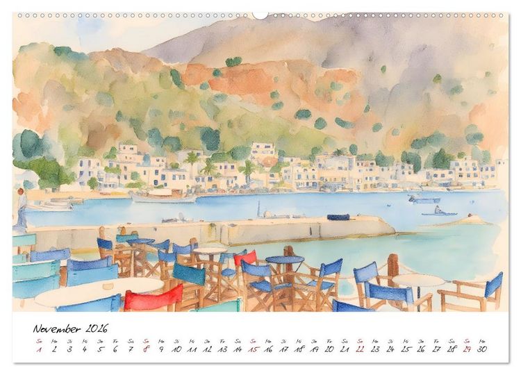 Produktbild: Kretas einladende Urlaubsorte (Wandkalender 2026 DIN A2 quer), CALVENDO Monatskalender