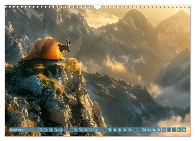 Produktbild: Camping Extreme (Wandkalender 2026 DIN A3 quer), CALVENDO Monatskalender